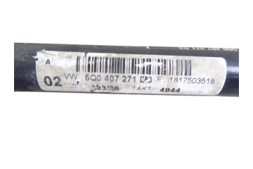 5Q0407271DB TRANSMISION DELANTERA IZQUIERDA VOLKSWAGEN GOLF VII BERLINA (BQ1/BE2) Advance 2018 5Q0407271DB 213551 VOLKSWAGEN - 1