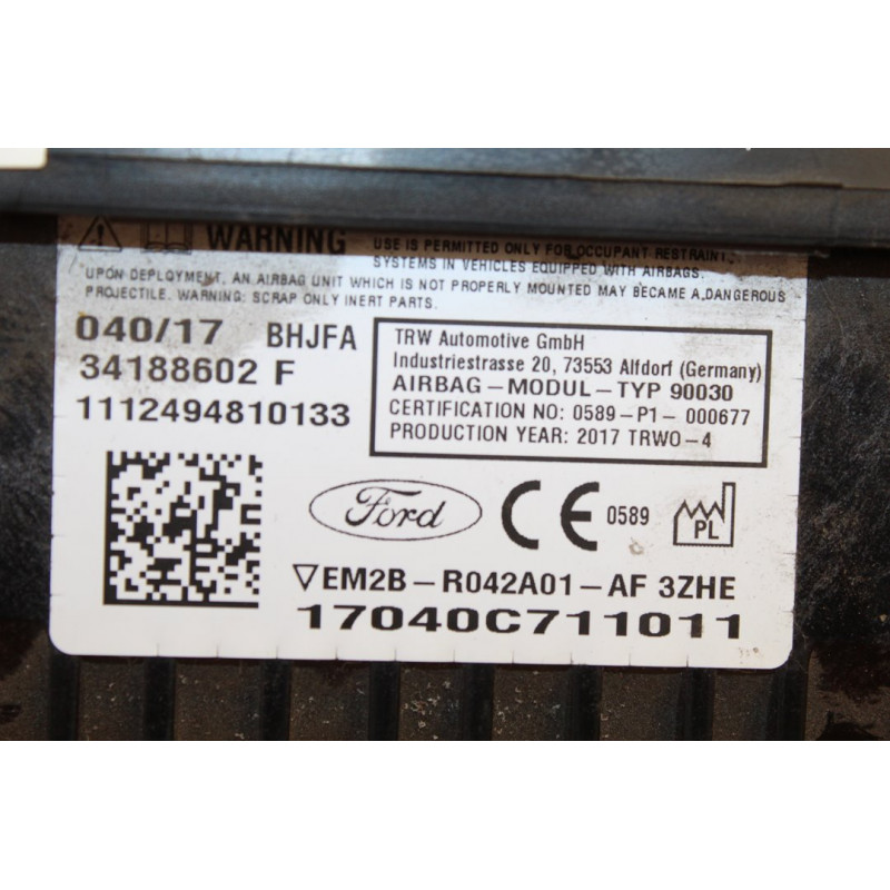  KIT AIRBAG FORD S-MAX (CDR) Trend 2017 212284 FORD - 8