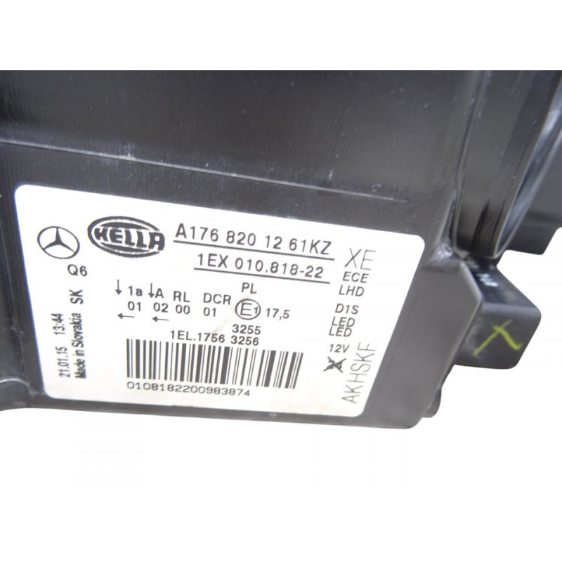 A1768201261 FARO DERECHO MERCEDES-BENZ CLASE A (BM 176)