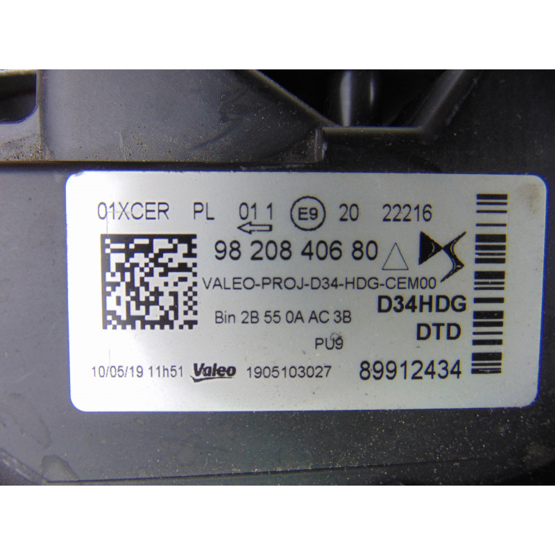 9820840680 FARO DERECHO DS 3 CROSSBACK