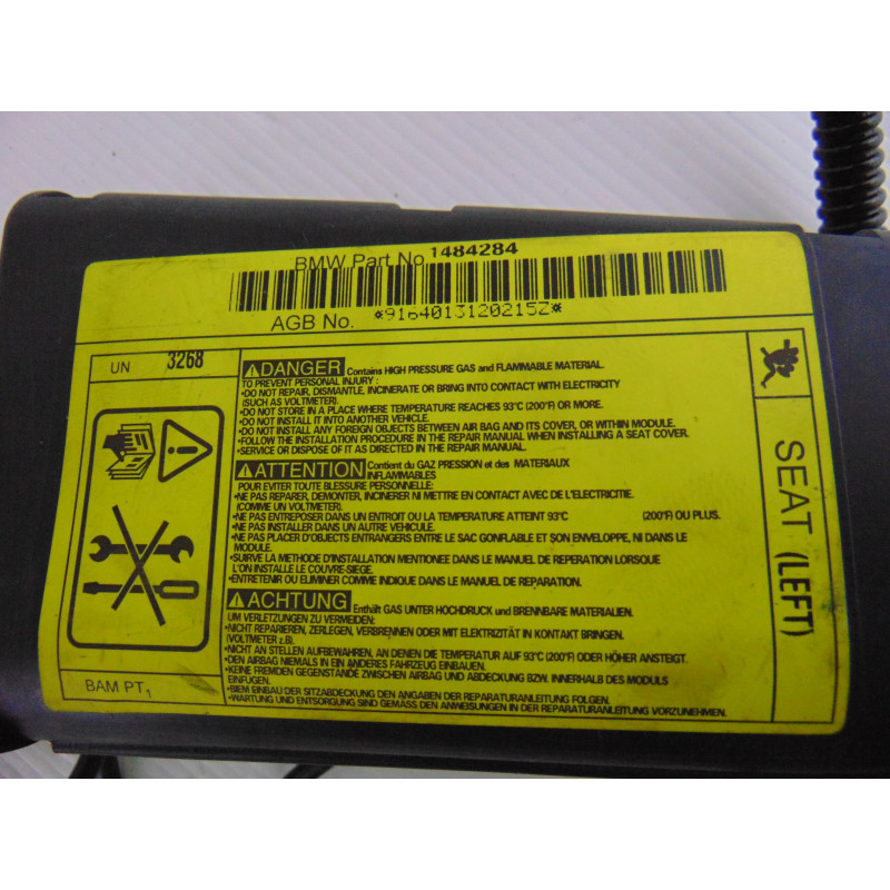 1484284  AIRBAG LATERAL IZQUIERDO MINI MINI (R50,R53) One 2001 1484284 206243 MINI - 2