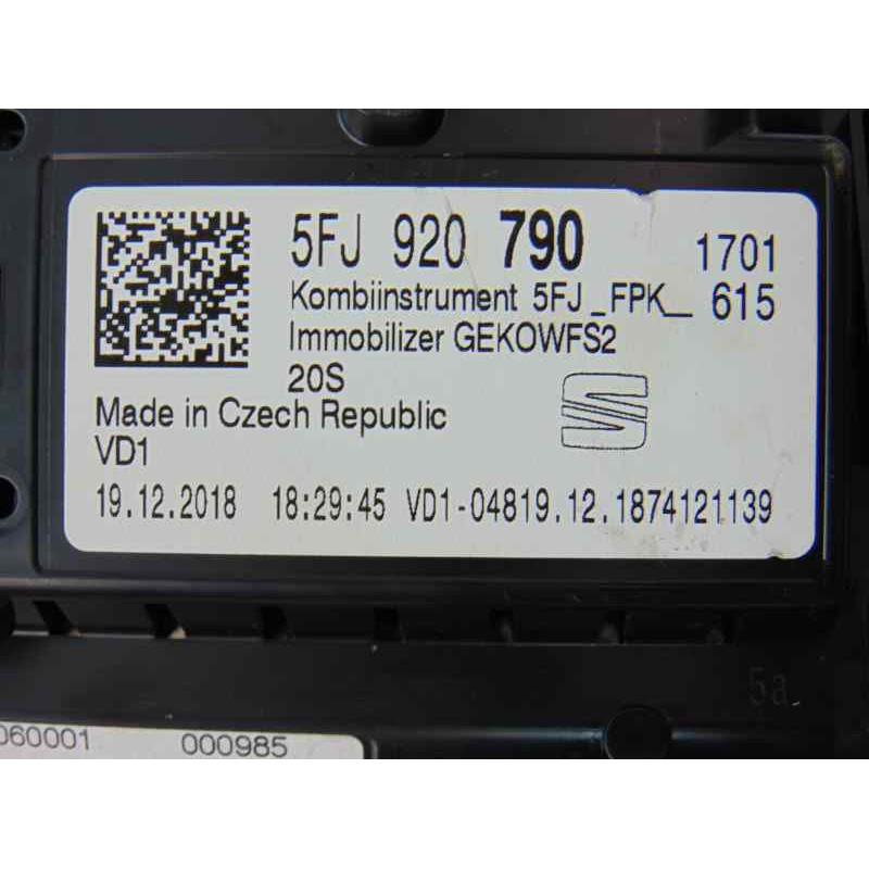 5FJ920790 CUADRO INSTRUMENTOS SEAT TARRACO (KN2) Xcellence 5FJ920790 182062 SEAT - 1