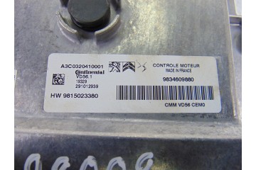 9834609880  CENTRALITA MOTOR UCE PEUGEOT 3008 Active 9834609880 198008 PEUGEOT - 1