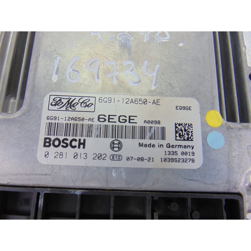 6G91-12A650-AE CENTRALITA MOTOR UCE LAND ROVER FREELANDER (LR2) TD4 HSE 2007 6G91-12A650-AE 169734 LAND ROVER - 3