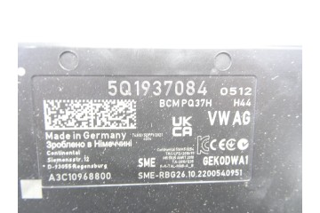 5Q1937084  MODULO ELECTRONICO AUDI A1 SPORTBACK (GBA) 30 TFSI ADRENALIN 2023 5Q1937084 215555 AUDI - 2