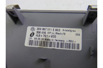 3D0857511E ESPEJO VOLKSWAGEN PHAETON (3D3/3D7) TDI V6 4Motion (5 asientos) 2007 3D0857511E 198595 VOLKSWAGEN - 3