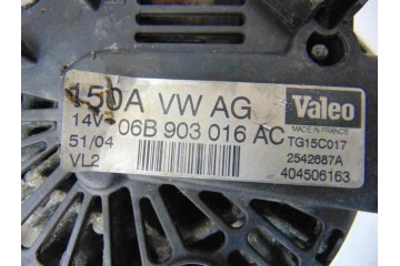 06B903016AC  ALTERNADOR AUDI A4 AVANT (8E) 1.8 T Quattro 2005 06B903016AC 184762 AUDI - 5