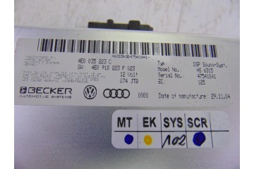 4E0035223C  SISTEMA AUDIO / RADIO CD AUDI A8 (4E) 3.0 TDI Quattro 2005 4E0035223C 206960 AUDI - 2