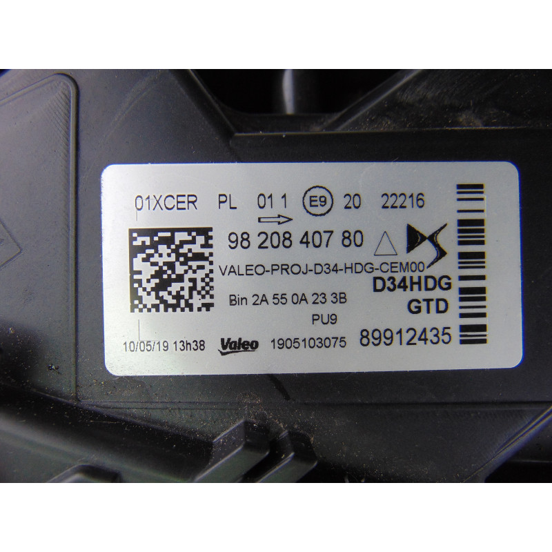 9820840780 FARO IZQUIERDO DS 3 CROSSBACK Performance Line 9820840780 196579 DS - 2