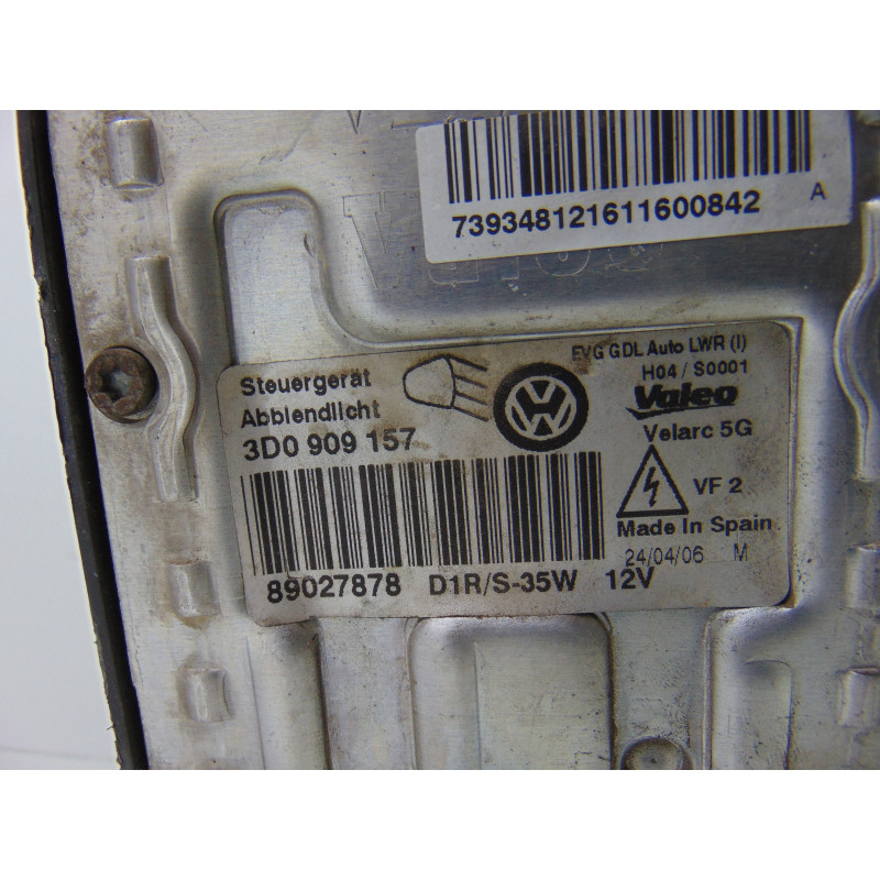 3D1941015J  FARO IZQUIERDO VOLKSWAGEN PHAETON (3D3/3D7) TDI V6 4Motion (5 asientos) 2007 3D1941015J 198568 VOLKSWAGEN - 2