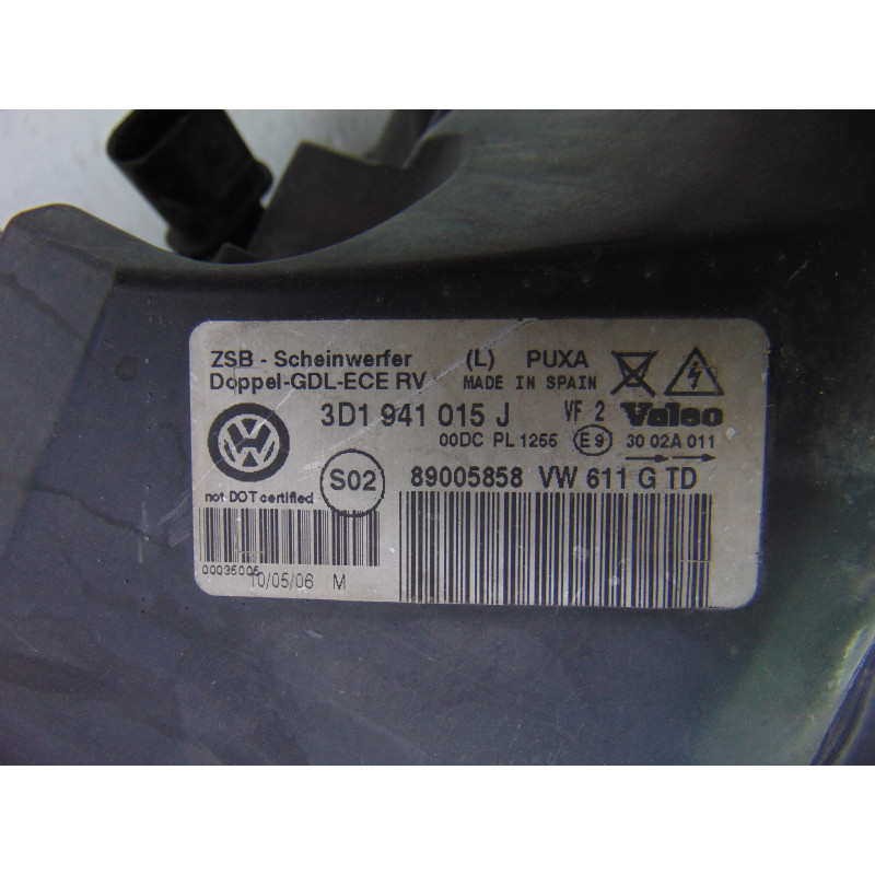 3D1941015J  FARO IZQUIERDO VOLKSWAGEN PHAETON (3D3/3D7) TDI V6 4Motion (5 asientos) 2007 3D1941015J 198568 VOLKSWAGEN - 8