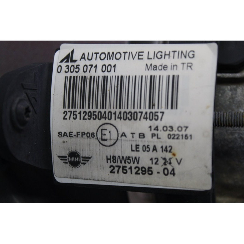 ROJO PARAGOLPES DELANTERO MINI MINI (R56) Cooper S 2007 ROJO 214046 MINI - 1