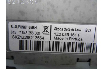 1Z0035161F SISTEMA AUDIO / RADIO CD SKODA OCTAVIA BERLINA (1Z3) Ambition 1Z0035161F 169305 SKODA - 3