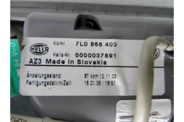 7L0868403 LUZ INTERIOR VOLKSWAGEN TOUAREG (7LA) TDI R5 2006 7L0868403 162162 VOLKSWAGEN - 2
