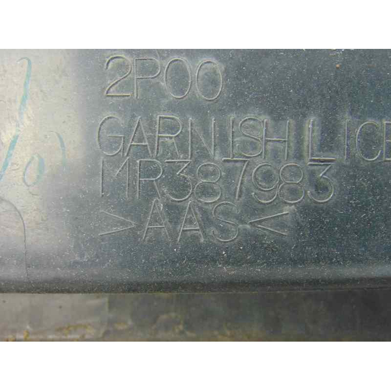 MR387983  PORTAMATRICULAS MITSUBISHI MONTERO (V60/V70) 3.2 DI-D Avance (5-ptas.) MR387983 187086 MITSUBISHI - 2