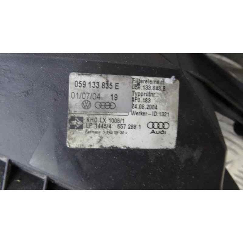 059133843B FILTRO AIRE AUDI A6 BERLINA (4F2) 3.0 TDI Quattro (165kW) 2004 059133843B 157195 AUDI - 5