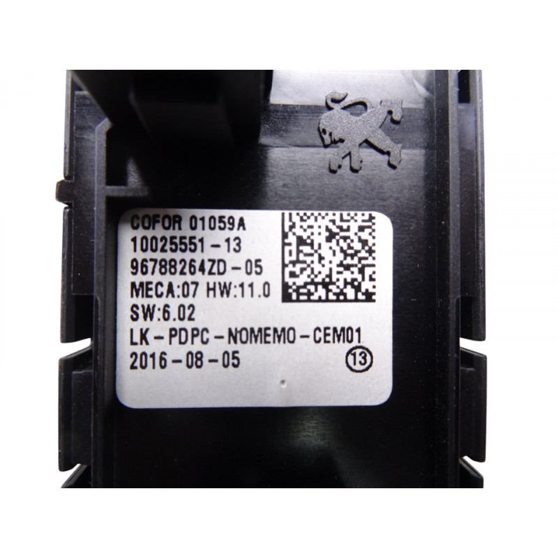 96788264ZD MANDO ELEVALUNAS DELANTERO IZQUIERDO PEUGEOT 308 SW