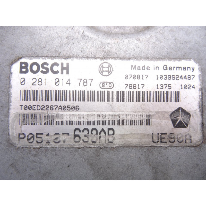 0281014787 CENTRALITA MOTOR UCE CHRYSLER GRAND VOYAGER (RT) Limited 2017 0281014787 214968 CHRYSLER - 1