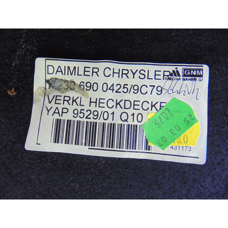 A2306900425 GUARNECIDO PORTON TRASERO MERCEDES-BENZ SL (BM 230) ROADSTER