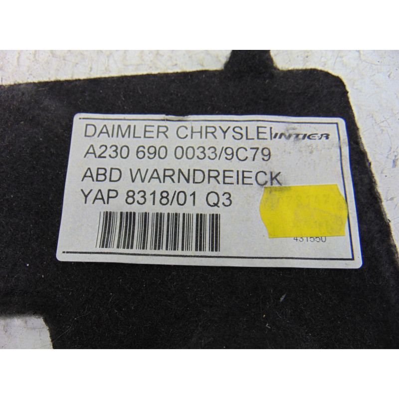 A2306900033 GUARNECIDO PORTON TRASERO MERCEDES-BENZ SL (BM 230) ROADSTER