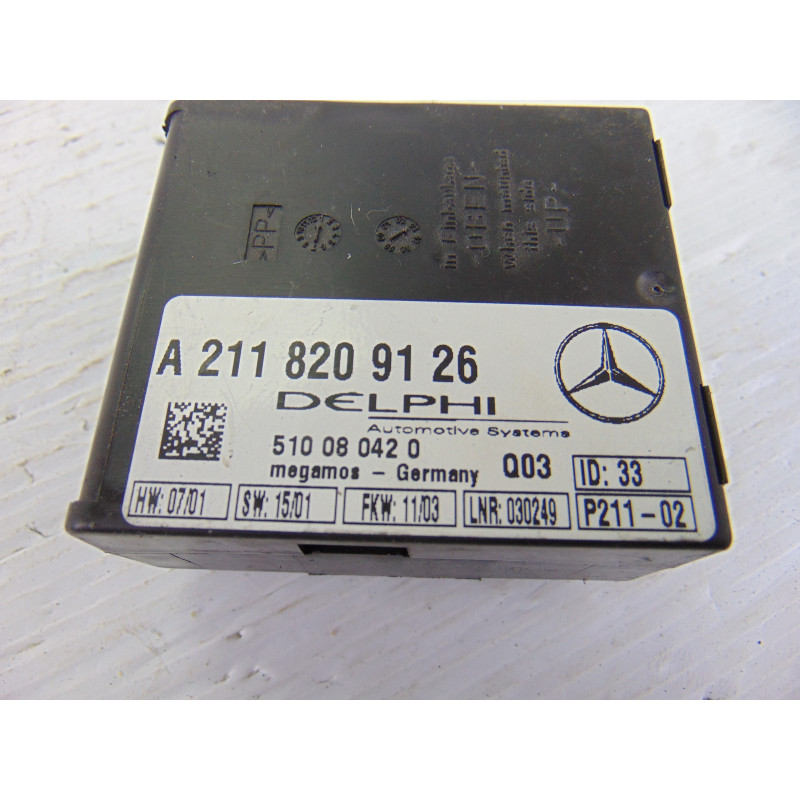 A2118209126 MODULO ELECTRONICO MERCEDES-BENZ SL (BM 230) ROADSTER 500 (230.475) 2003 A2118209126 192488 MERCEDES-BENZ - 3