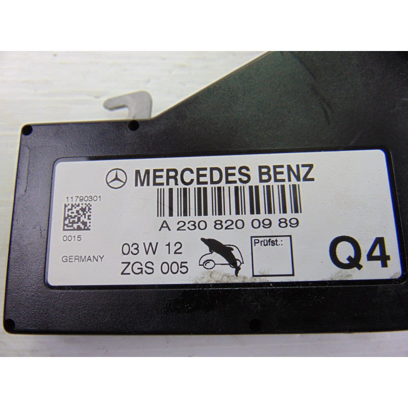 A2308200989 MODULO ELECTRONICO MERCEDES-BENZ SL (BM 230) ROADSTER 500 (230.475) 2003 A2308200989 192570 MERCEDES-BENZ - 1