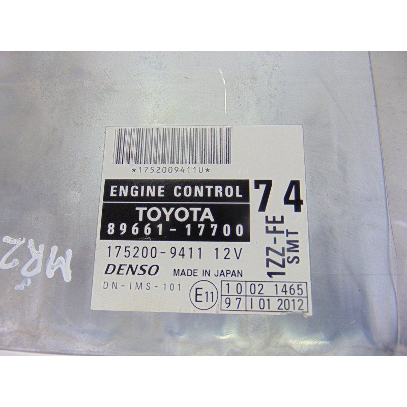 89661-17700 CENTRALITA MOTOR UCE TOYOTA MR 2 ROADSTER (W30) 1.8 SMT Hardtop 2004 89661-17700 193927 TOYOTA - 3