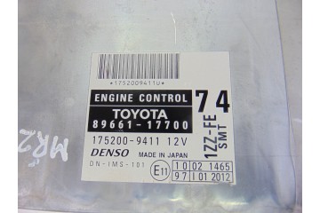 89661-17700 CENTRALITA MOTOR UCE TOYOTA MR 2 ROADSTER (W30) 1.8 SMT Hardtop 2004 89661-17700 193927 TOYOTA - 3