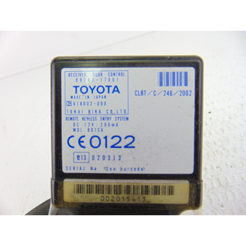89741-17061 MODULO ELECTRONICO TOYOTA MR 2 ROADSTER (W30) 1.8 SMT Hardtop 2004 89741-17061 197175 TOYOTA - 1