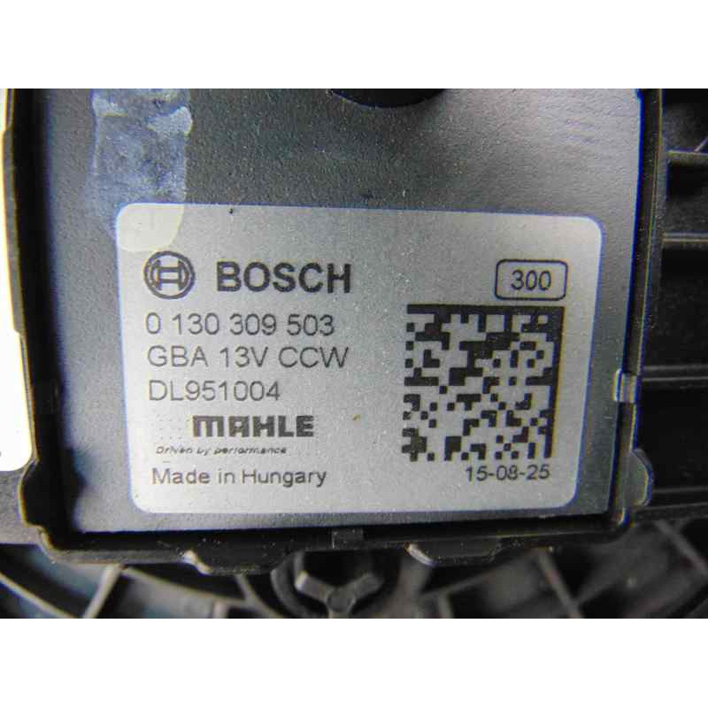 0130309503 MOTOR CALEFACCION OPEL ASTRA K BERLINA 5P Dynamic Start/Stop 2015 0130309503 184135 OPEL - 3