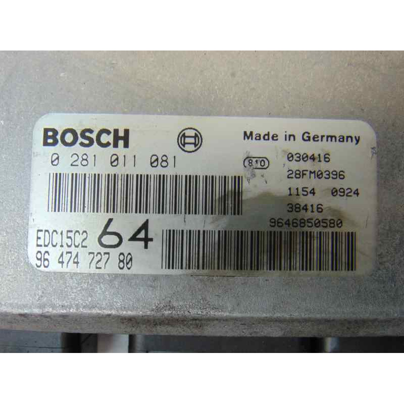 9647472780 CENTRALITA MOTOR UCE PEUGEOT 307 (S1)(04.2001)