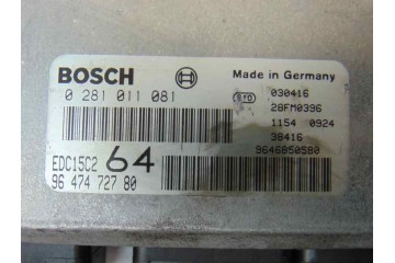 9647472780 CENTRALITA MOTOR UCE PEUGEOT 307 (S1)(04.2001)