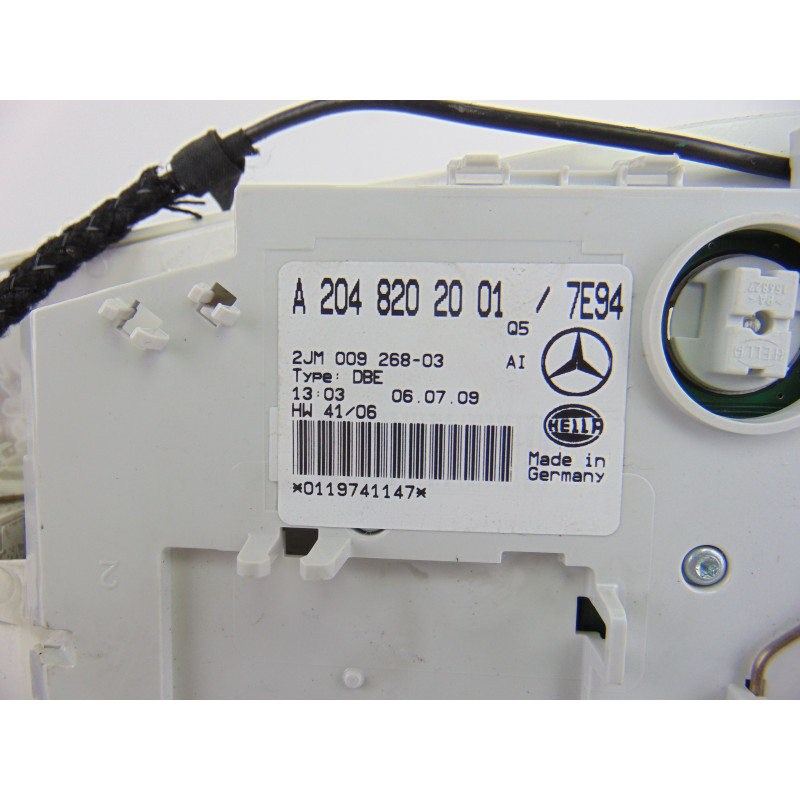 A2048202001 LUZ INTERIOR MERCEDES-BENZ CLASE GLK (BM 204) GLK 350 CDI 4-Matic (204.983) 2010 A2048202001 196840 MERCEDES-BENZ - 