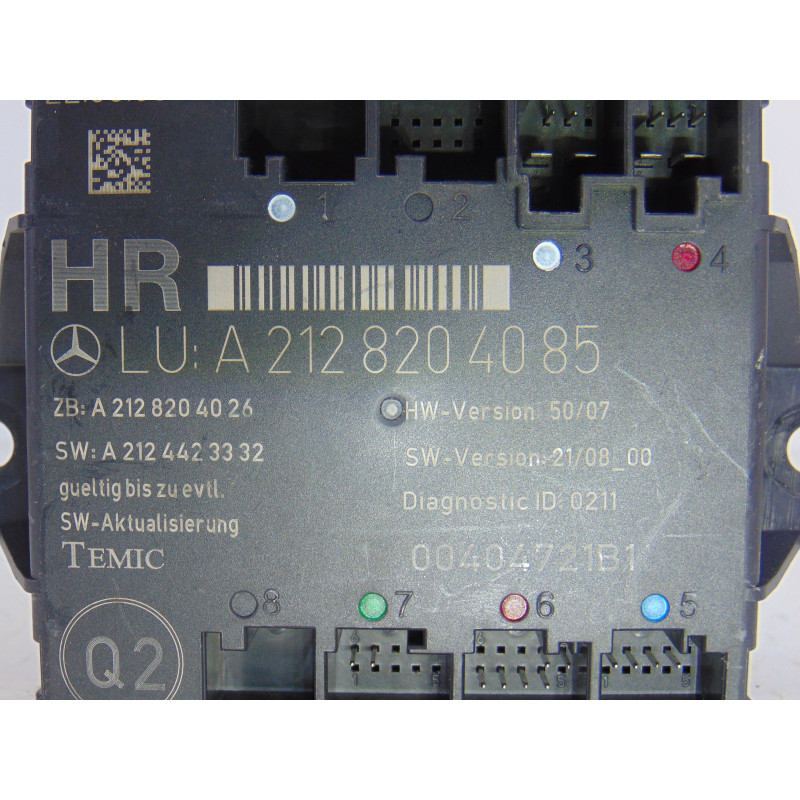 A2128204085 MODULO ELECTRONICO MERCEDES-BENZ CLASE GLK (BM 204)
