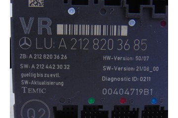 A2128203685 MODULO ELECTRONICO MERCEDES-BENZ CLASE GLK (BM 204)