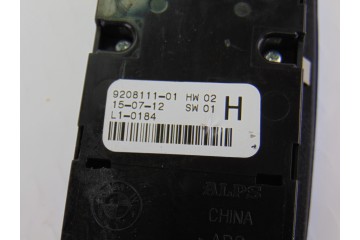 9208111 MANDO ELEVALUNAS DELANTERO IZQUIERDO BMW SERIE 3 BERLINA (F30) 328i 2012 9208111 194348 BMW - 1