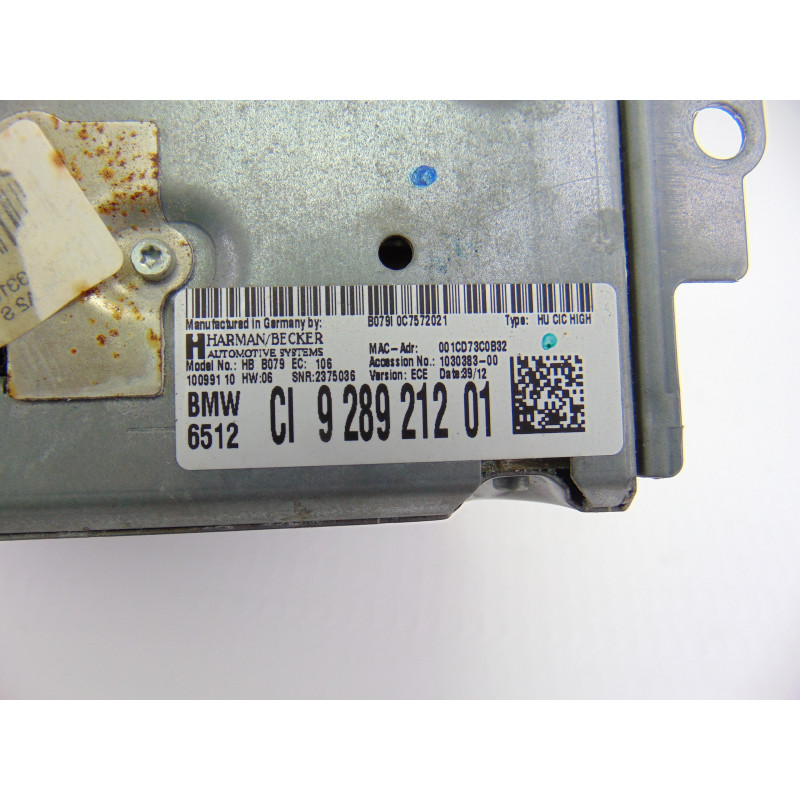 9289212 SISTEMA NAVEGACION GPS BMW SERIE 3 BERLINA (F30)