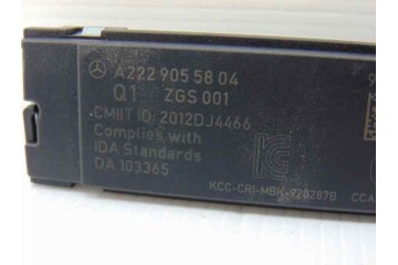 A2229055804 ANTENA MERCEDES-BENZ CLASE C (BM 205) BERLINA C 300 CDI BlueTEC Hybrid (205.012) 2014 A2229055804 188044 MERCEDES-BE