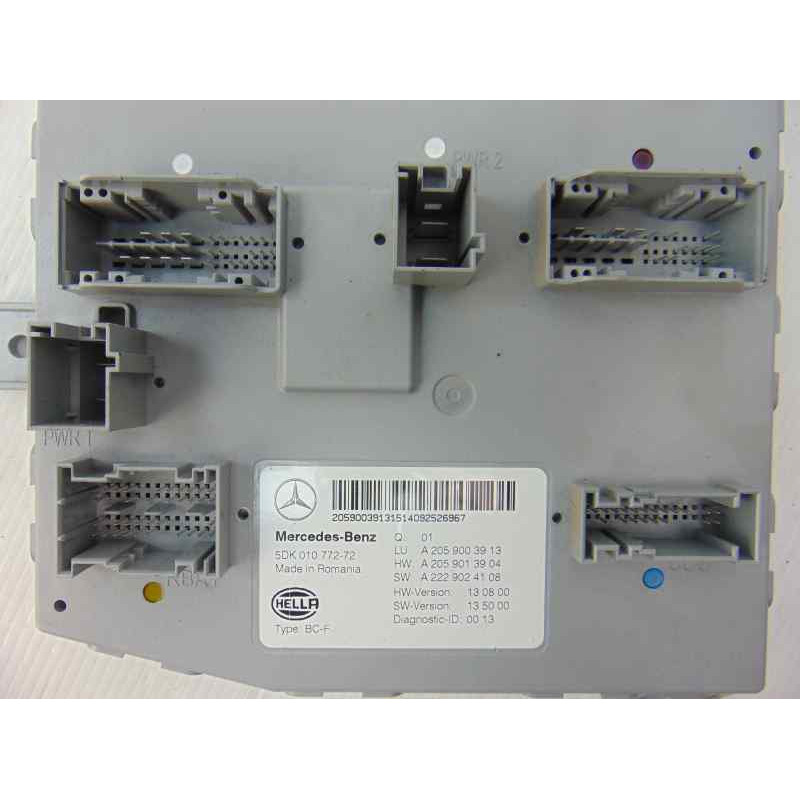 A2059003913 CAJA RELES / FUSIBLES MERCEDES-BENZ CLASE C (BM 205) BERLINA