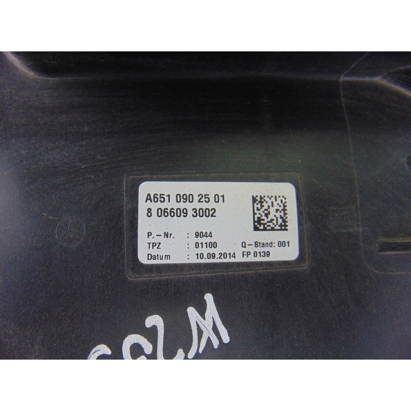 A6510902501 FILTRO AIRE MERCEDES-BENZ CLASE C (BM 205) BERLINA C 300 CDI BlueTEC Hybrid (205.012) 2014 A6510902501 196489 MERCED