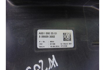 A6510902501 FILTRO AIRE MERCEDES-BENZ CLASE C (BM 205) BERLINA C 300 CDI BlueTEC Hybrid (205.012) 2014 A6510902501 196489 MERCED