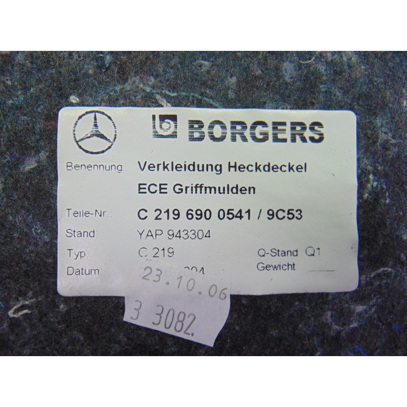 2196900541 GUARNECIDO PORTON TRASERO MERCEDES-BENZ CLS (BM 219)