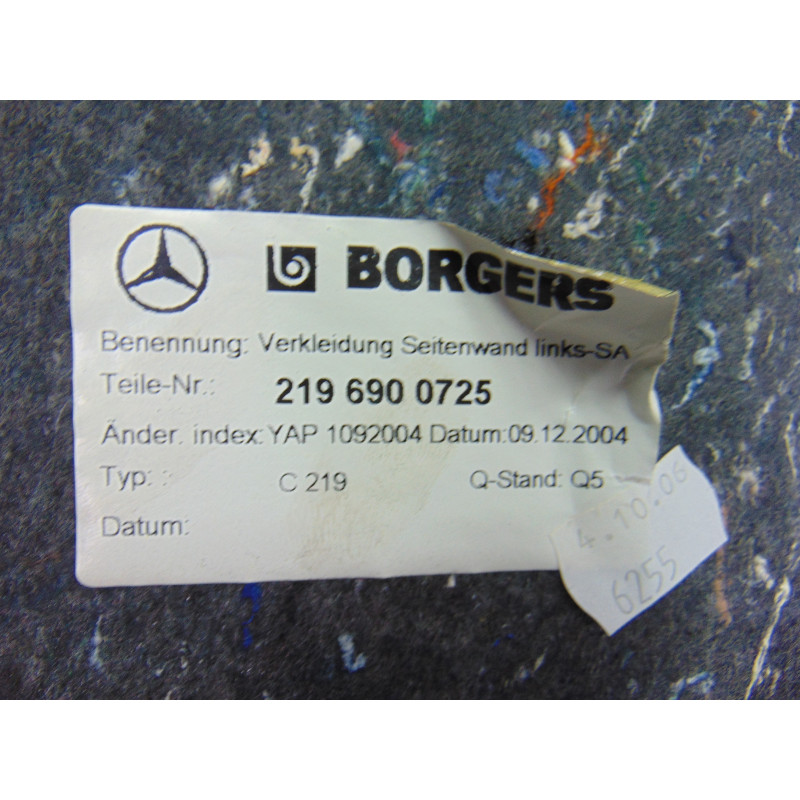 2196900725 GUARNECIDO PORTON TRASERO MERCEDES-BENZ CLS (BM 219)