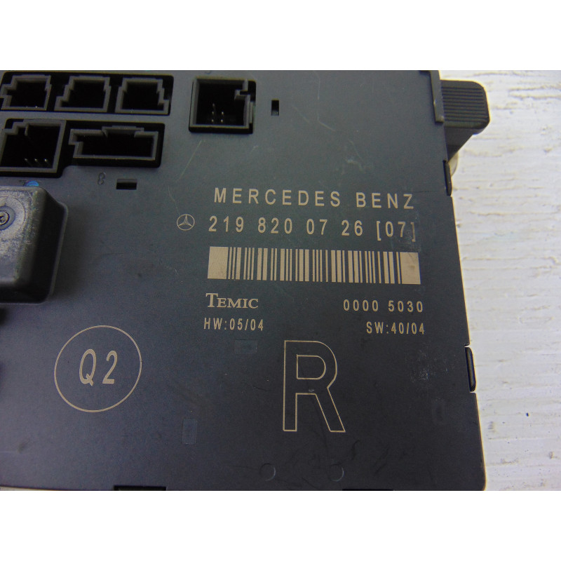 2198200726 MODULO ELECTRONICO MERCEDES-BENZ CLS (BM 219)