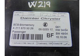 A2118705026 MODULO ELECTRONICO MERCEDES-BENZ CLS (BM 219)
