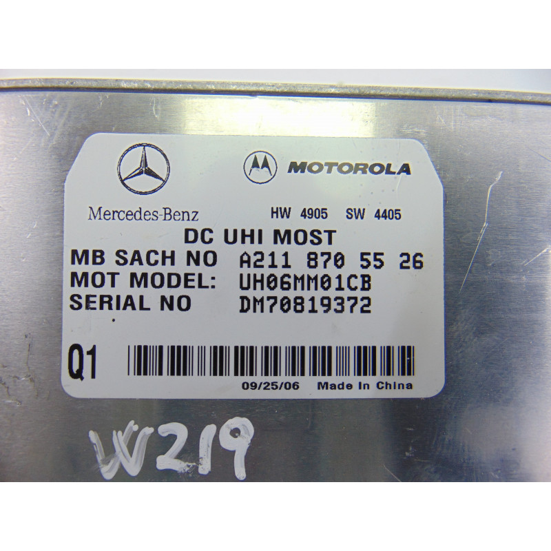 A2118705526 MODULO ELECTRONICO MERCEDES-BENZ CLS (BM 219)