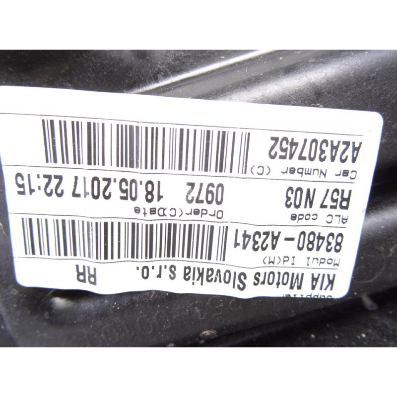 83480A2341 ELEVALUNAS TRASERO DERECHO KIA CEED (JD)