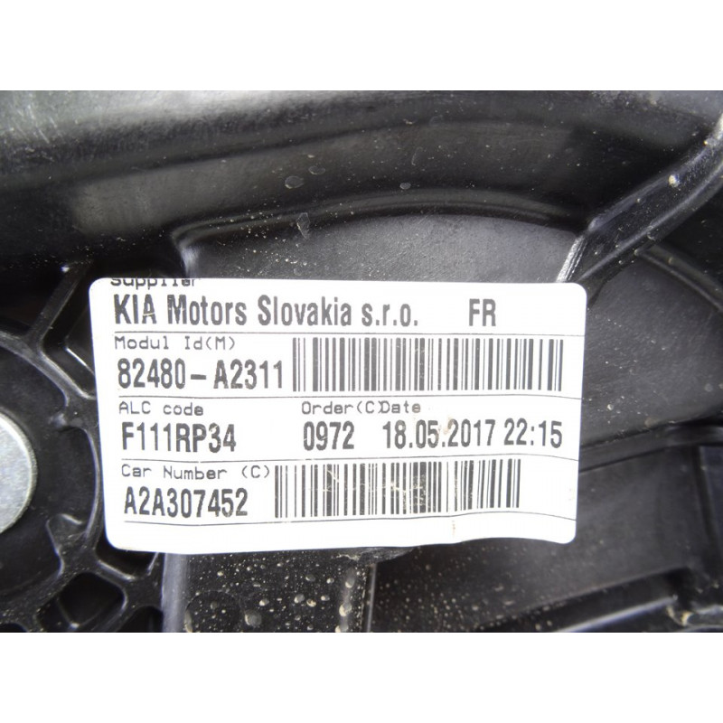 82480A2311 ELEVALUNAS DELANTERO DERECHO KIA CEED (JD)