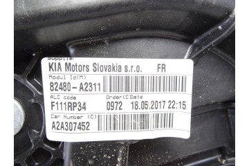 82480A2311  ELEVALUNAS DELANTERO DERECHO KIA CEED (JD) Business 2017 82480A2311 215682 KIA - 1
