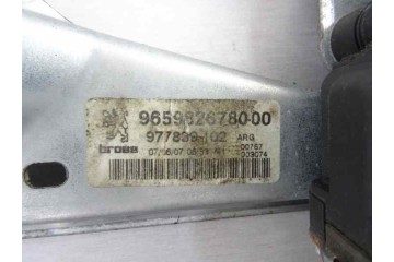 9659834880 ELEVALUNAS TRASERO IZQUIERDO PEUGEOT 308 Confort 2007 9659834880 160789 PEUGEOT - 1